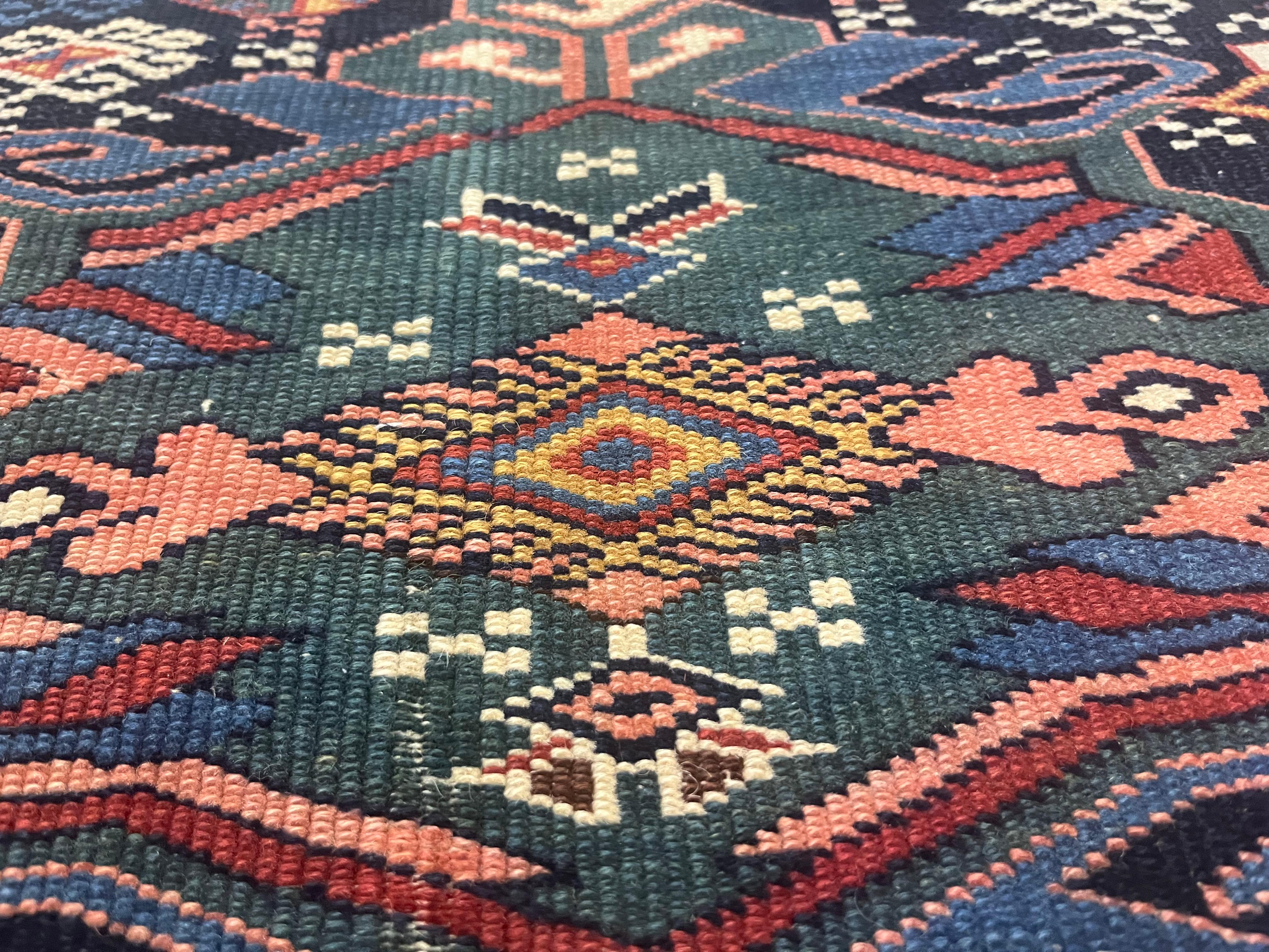 Tapis Shirvan ancien de 3'6
