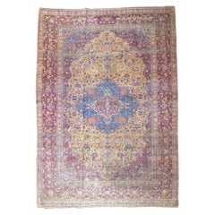 Fine Antique Silk Kashan Rug 7'4'' x 10'4''