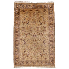Alfombra antigua de seda Kayseri