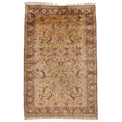 Fine Antique Silk Kayseri Rug