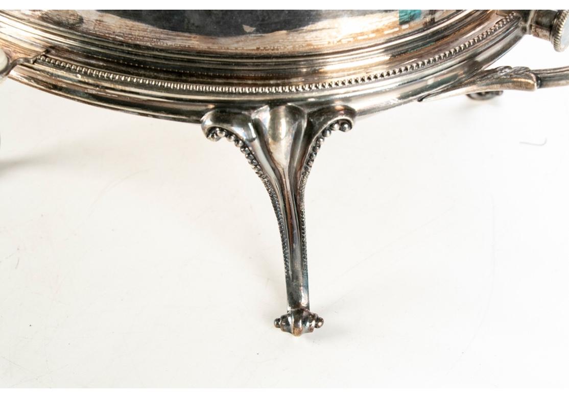 antique silver warming dish