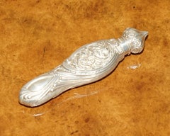 FiNE ANTIQUE SOLID STERLINGSILBER EXTRA LARGE SCENT BOTTLE MIT PERIOD STOPPED