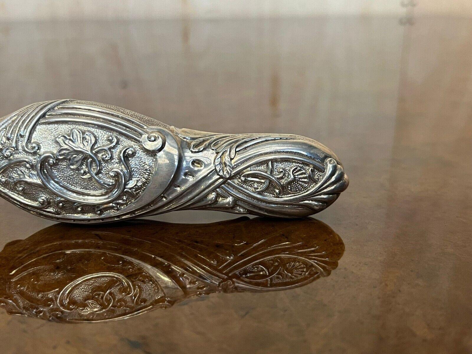 FiNE ANTIGUO Frasco SÓLIDO DE PLATA ESTERLINA EXTRA GRANDE PARA AROMAS CON PERÍODO PARADO en venta 1