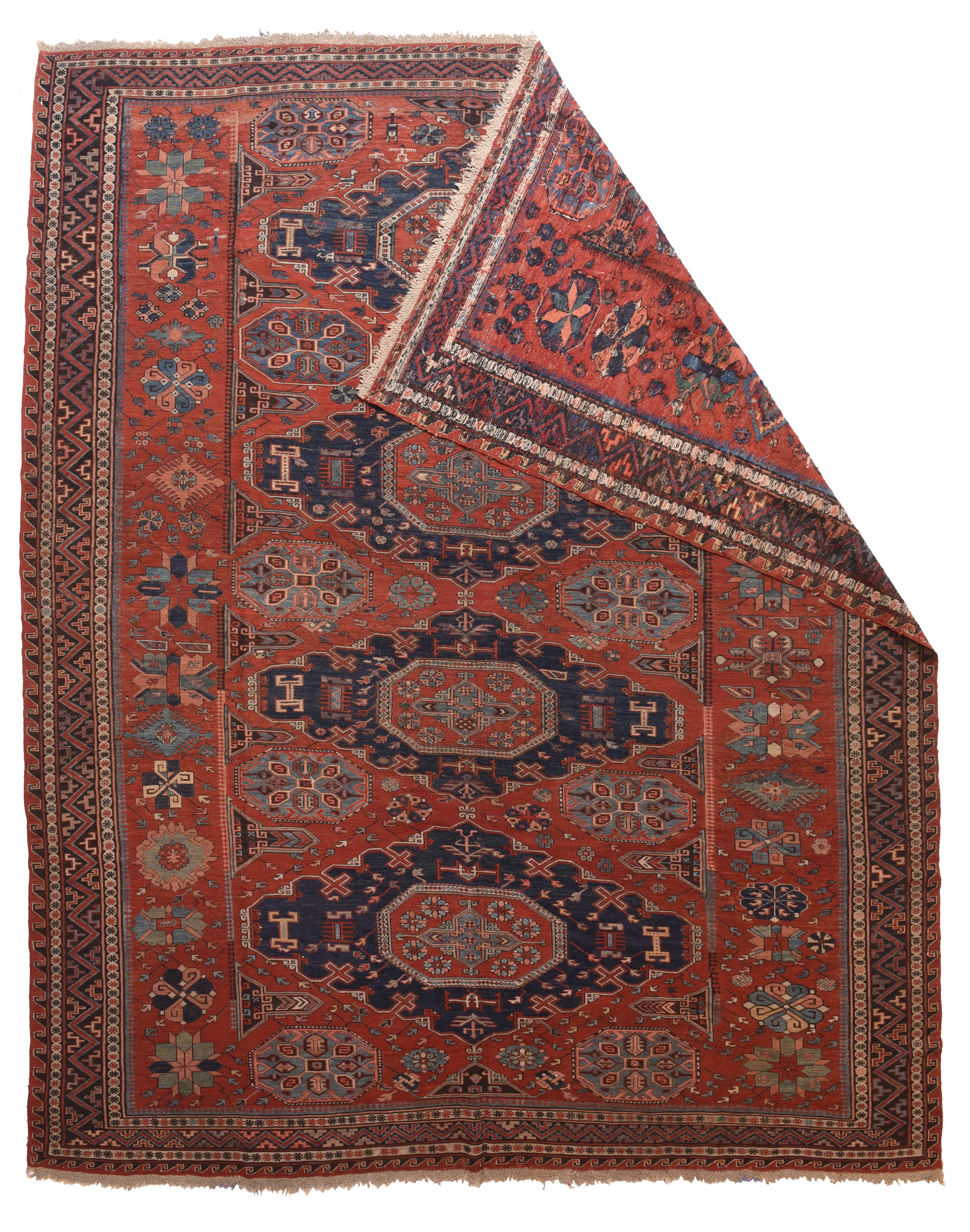 Soumak (also spelled Soumakh, Sumak, Sumac, or Soumac) is a tapestry technique of weaving strong and decorative textiles used as rugs and domestic bags. Baks used for bedding are known as Soumak Mafrash. Sumak is a type of flat-weave, somewhat