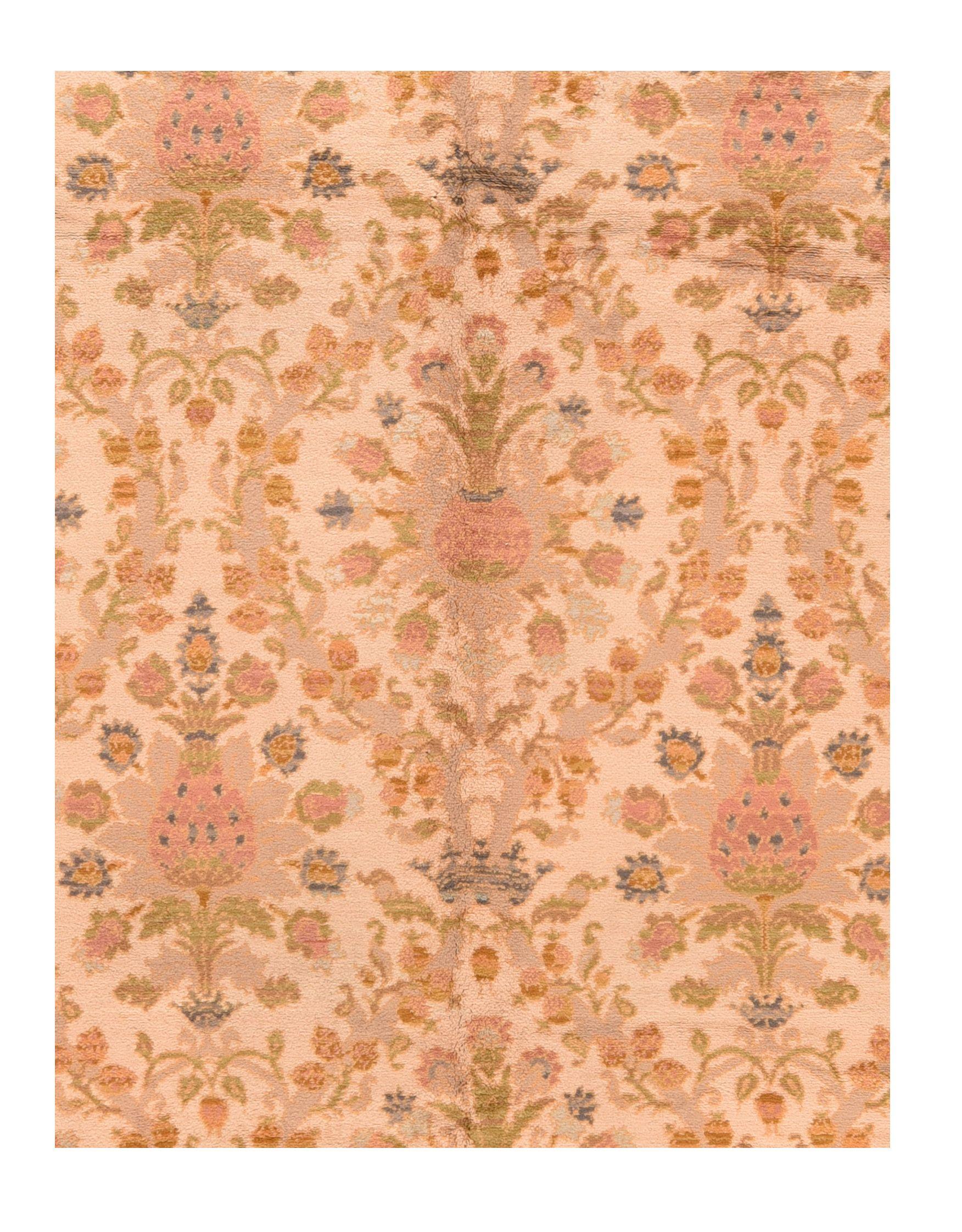 Antique Spanish Rug 10'10'' x 11'10'' In Good Condition For Sale In New York, NY