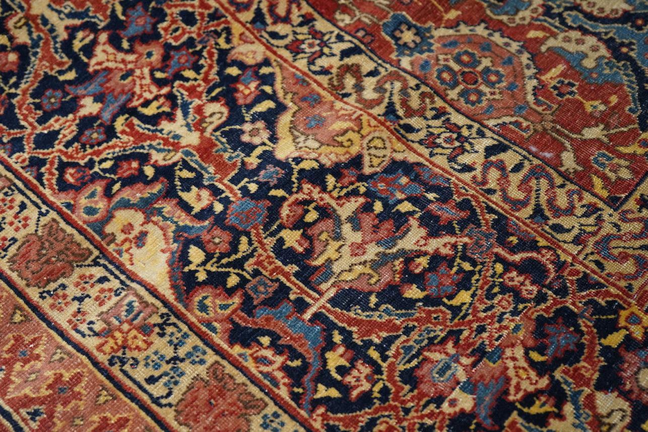 20th Century Fine Antique Tabriz Rug 7'8'' x 17'4'' For Sale