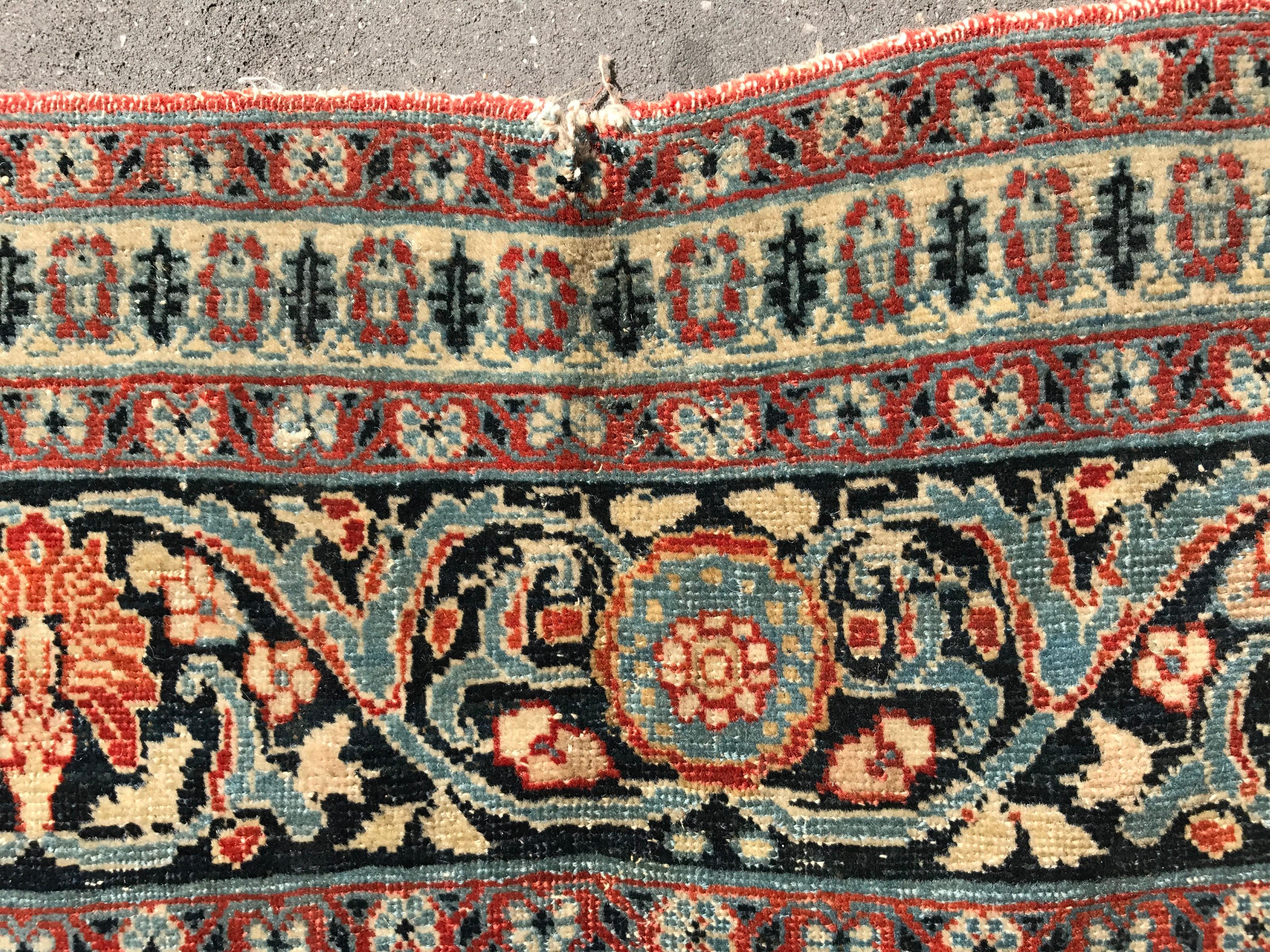 Fine Antique Tabriz Rug For Sale 3