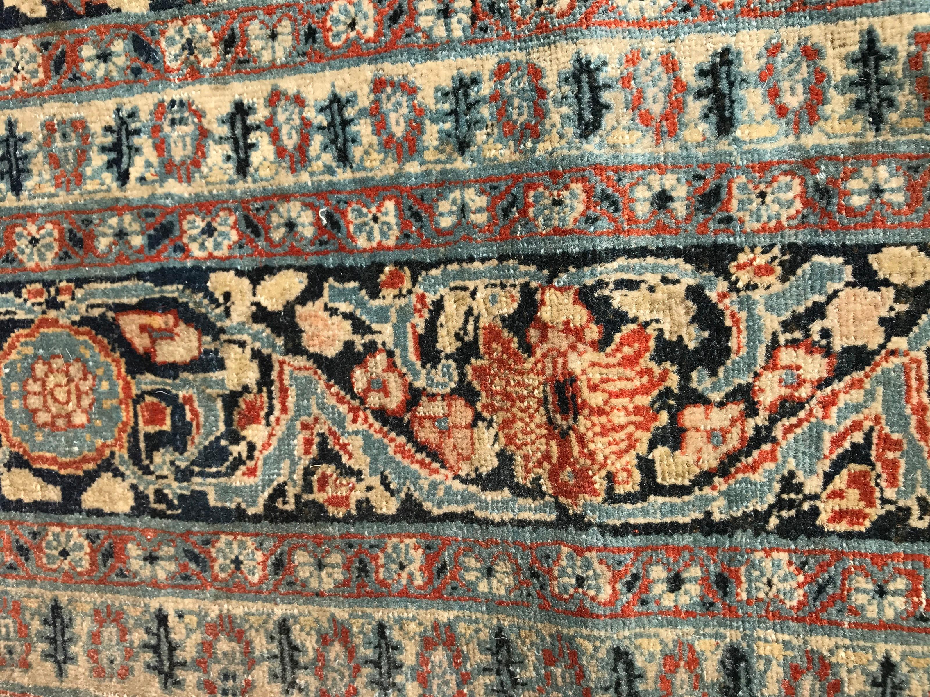 Fine Antique Tabriz Rug For Sale 11