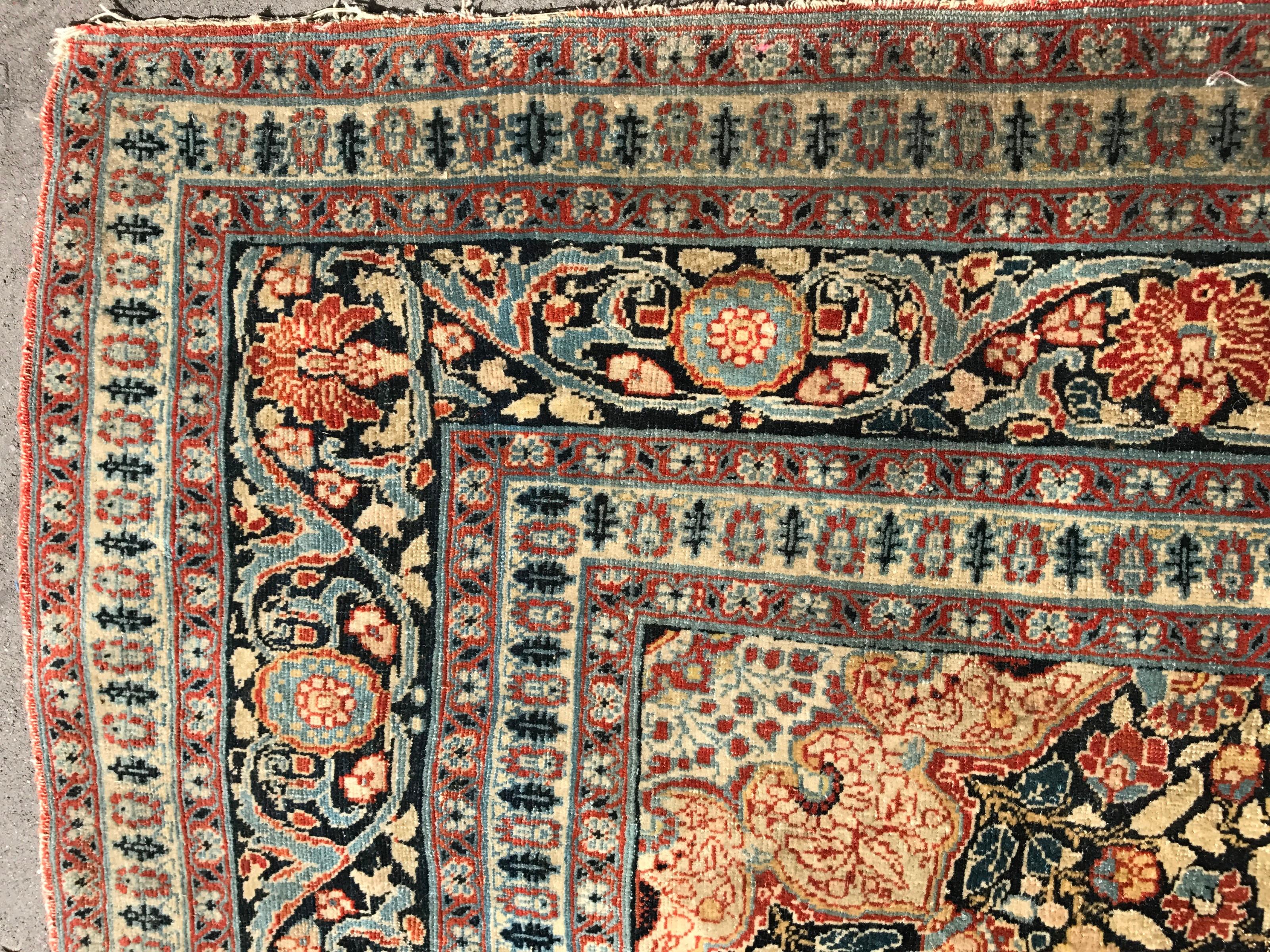 Fine Antique Tabriz Rug For Sale 2