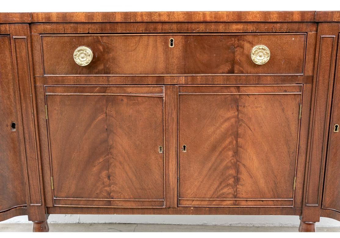 Fine Antique tSheraton Style Flame Mahogany Sideboard For Sale 3