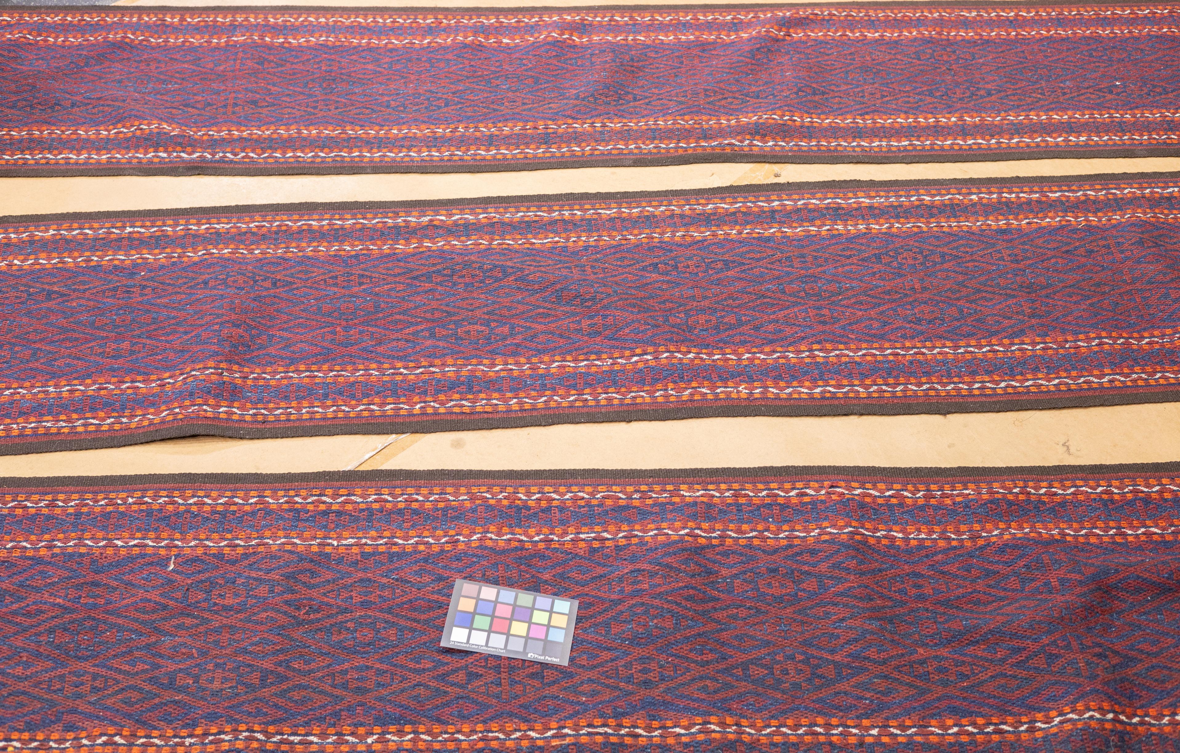 Wool Fine Antique Turkeman Long Tent Band 1'9'' x 45'0