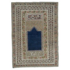 Tapis ancien en laine turque Giordez 4'1" x 5'8" (en anglais)