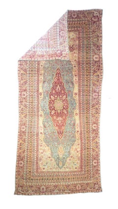 Fine Antique Turkish Gordez Wool Rug Odd and rare size 8'0" x 17’8”