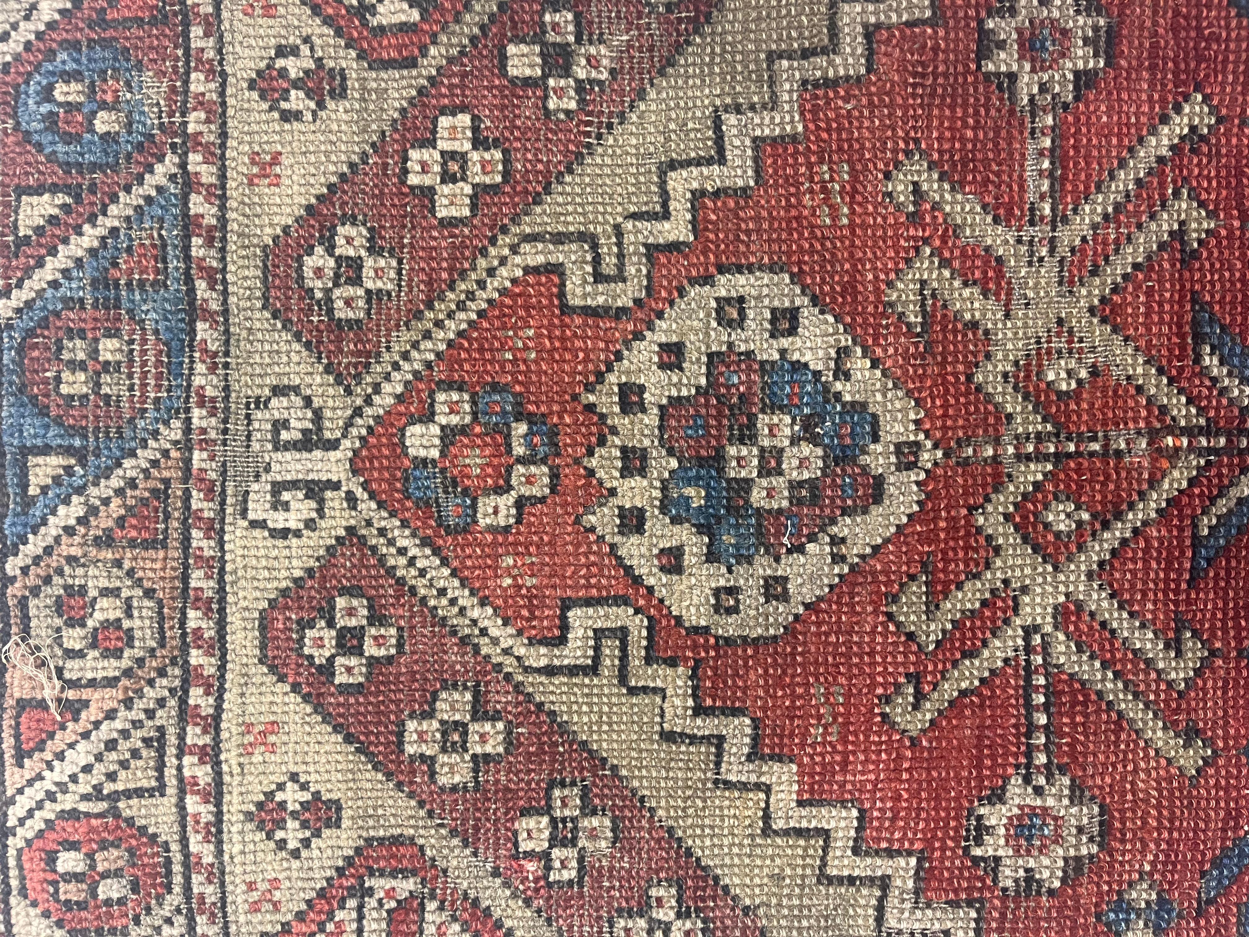 Wool Fine Antique Turkish Konia Rug 3’7