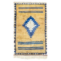 Fine Antique Turkish Oushak Angora Wool Rug 4'8'' x 7'2''