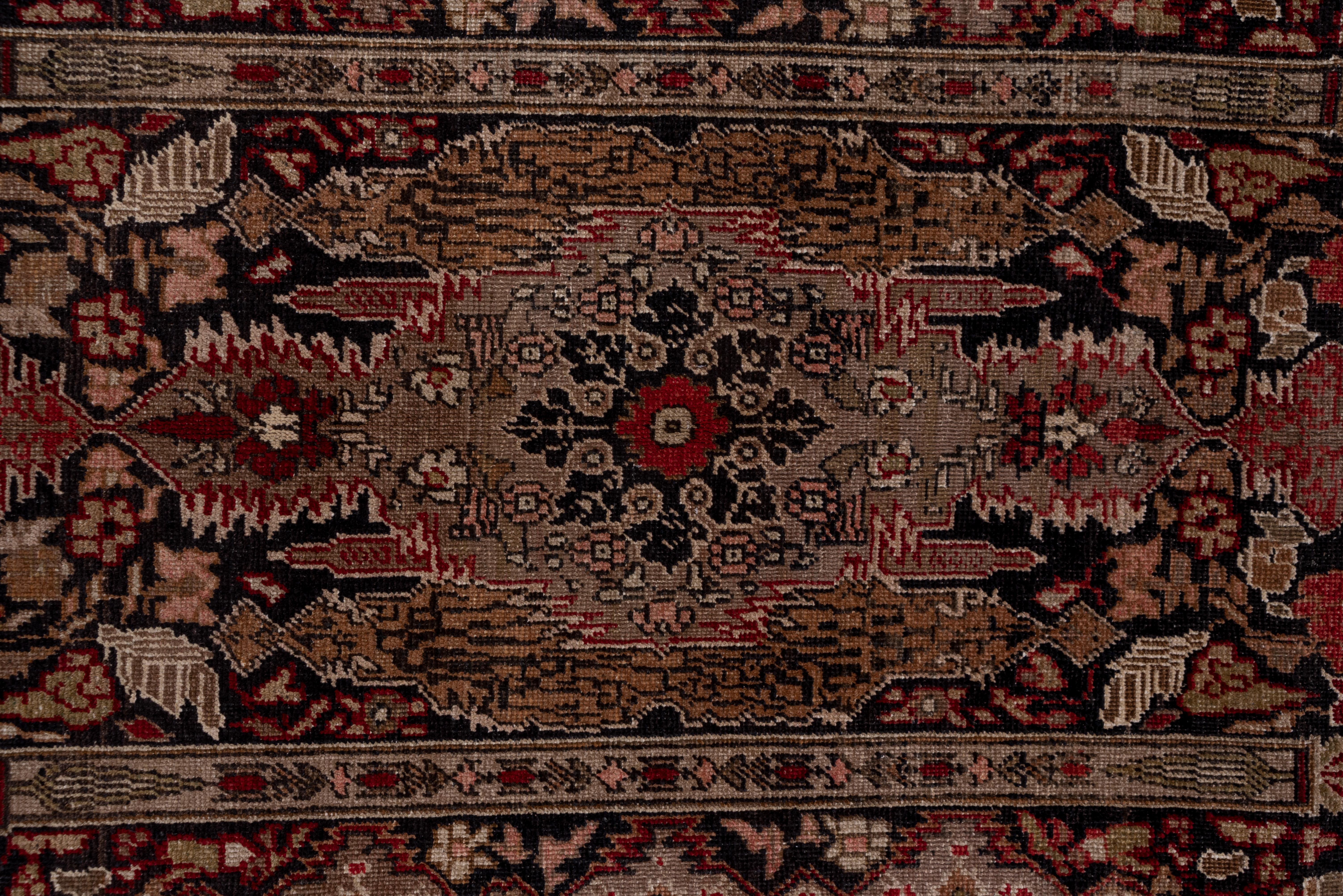 Wool Fine Antique Turkish Oushak Gallery Carpet, Persian Kashan Style, circa 1920s