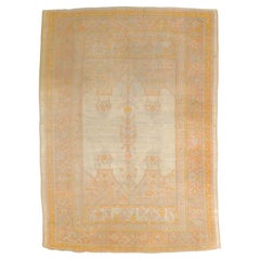 Fine Antique Turkish Oushak Rug 8’8” x 12’