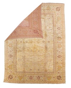 Fine Antique Turkish Oushak Rug 9’6” x 12’9”