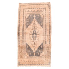 Fina Alfombra Turca Antigua de Lana Oushak 5'9'' x 10'7''