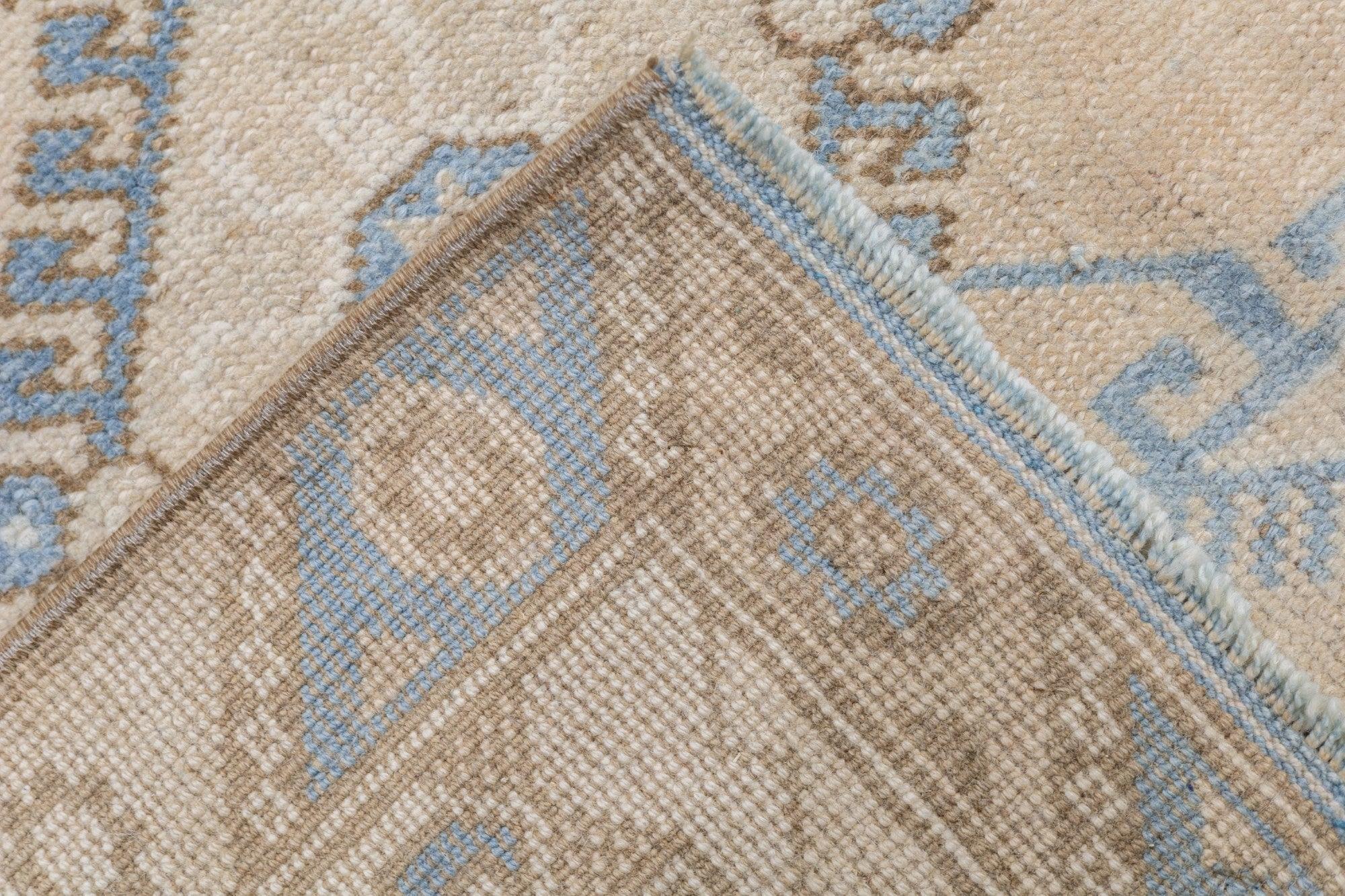 Fine Antique Turkish Oushak Wool Rug 6'6'' x 9'7'' For Sale 6