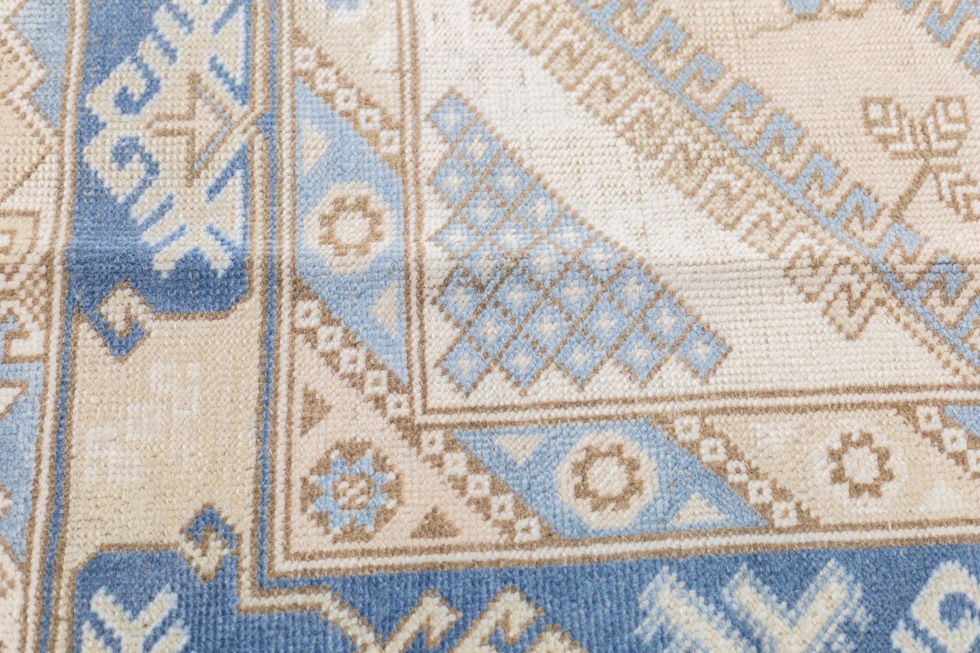 Fine Antique Turkish Oushak Wool Rug 6'6'' x 9'7'' For Sale 2