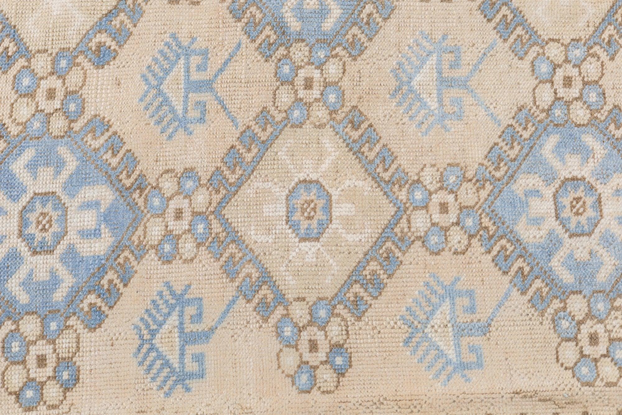 Fine Antique Turkish Oushak Wool Rug 6'6'' x 9'7'' For Sale 4