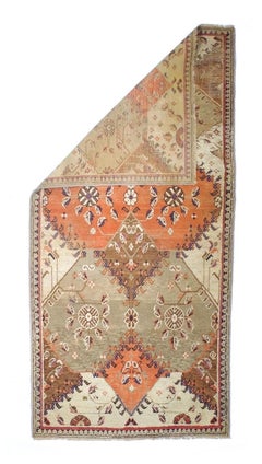 Fine Antique Turkish Short Wool Runner 2'11" x 5’10"