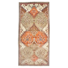 Fine Antique Turkish Short Wool Runner 2'11" x 5’10"