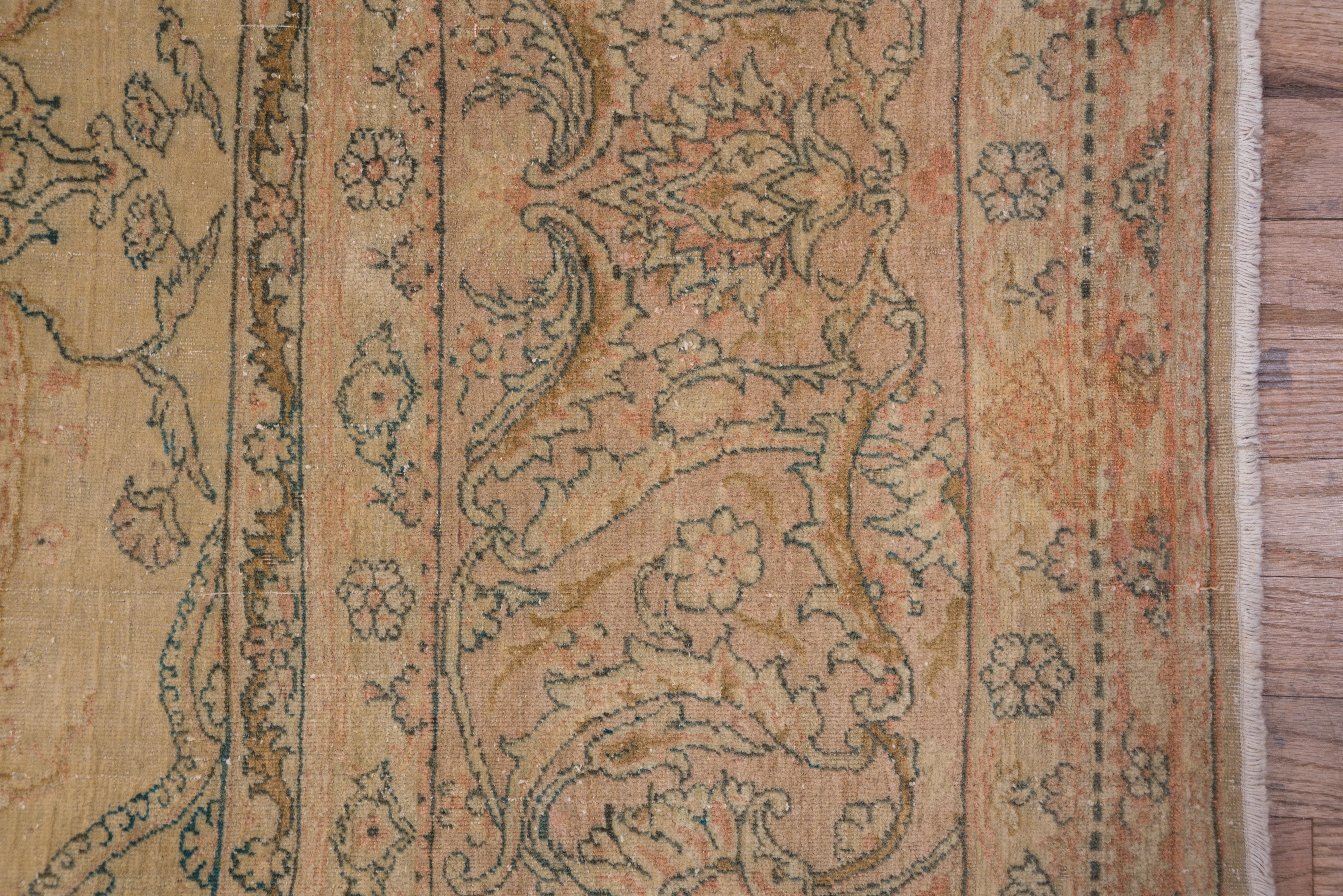Wool Fine Antique Turkish Sivas Rug with Green Accents, Circa 1920s For Sale