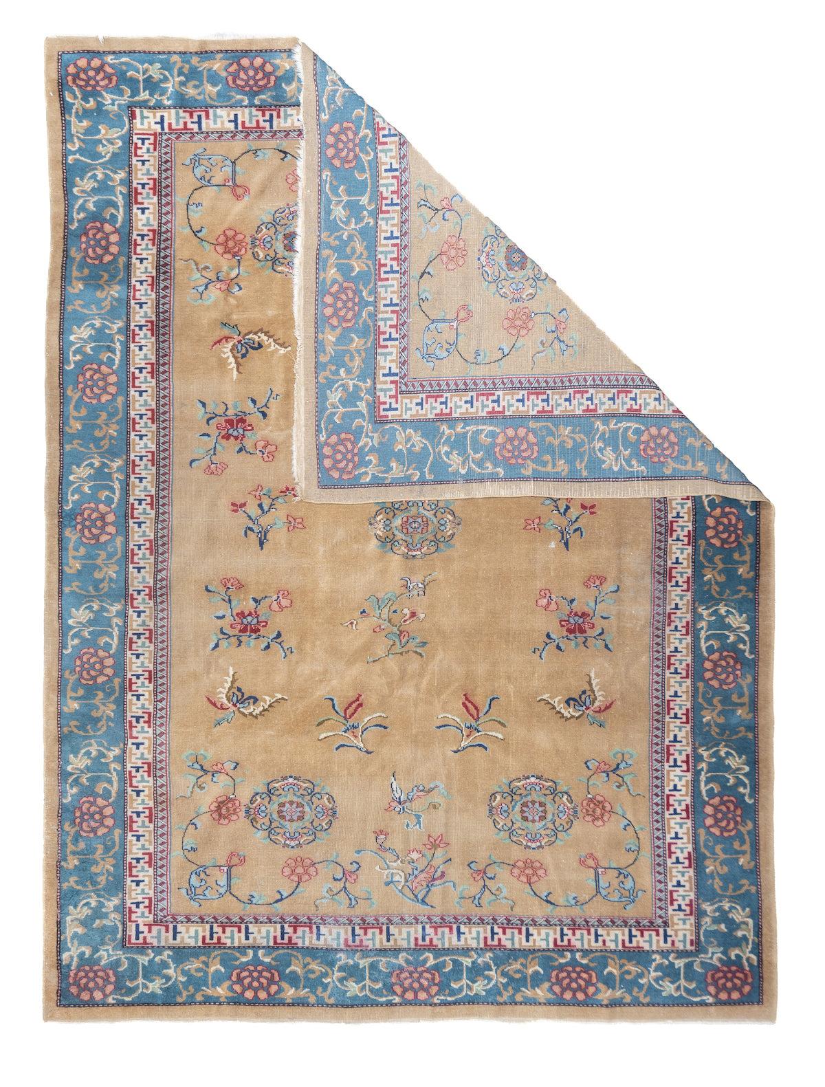 Feiner antiker türkischer Wollteppich 6'8'' x 9'2''. Teppiche, Streuteppiche, Läufer, lange Teppiche und Taschen aus den Townes, Dörfern und Stämmen Anatoliens, darunter: Oushak, Ghiordes, Kula, Ladik, Hereke, Konya, Melas, Bergama, Sivas, Kayseri