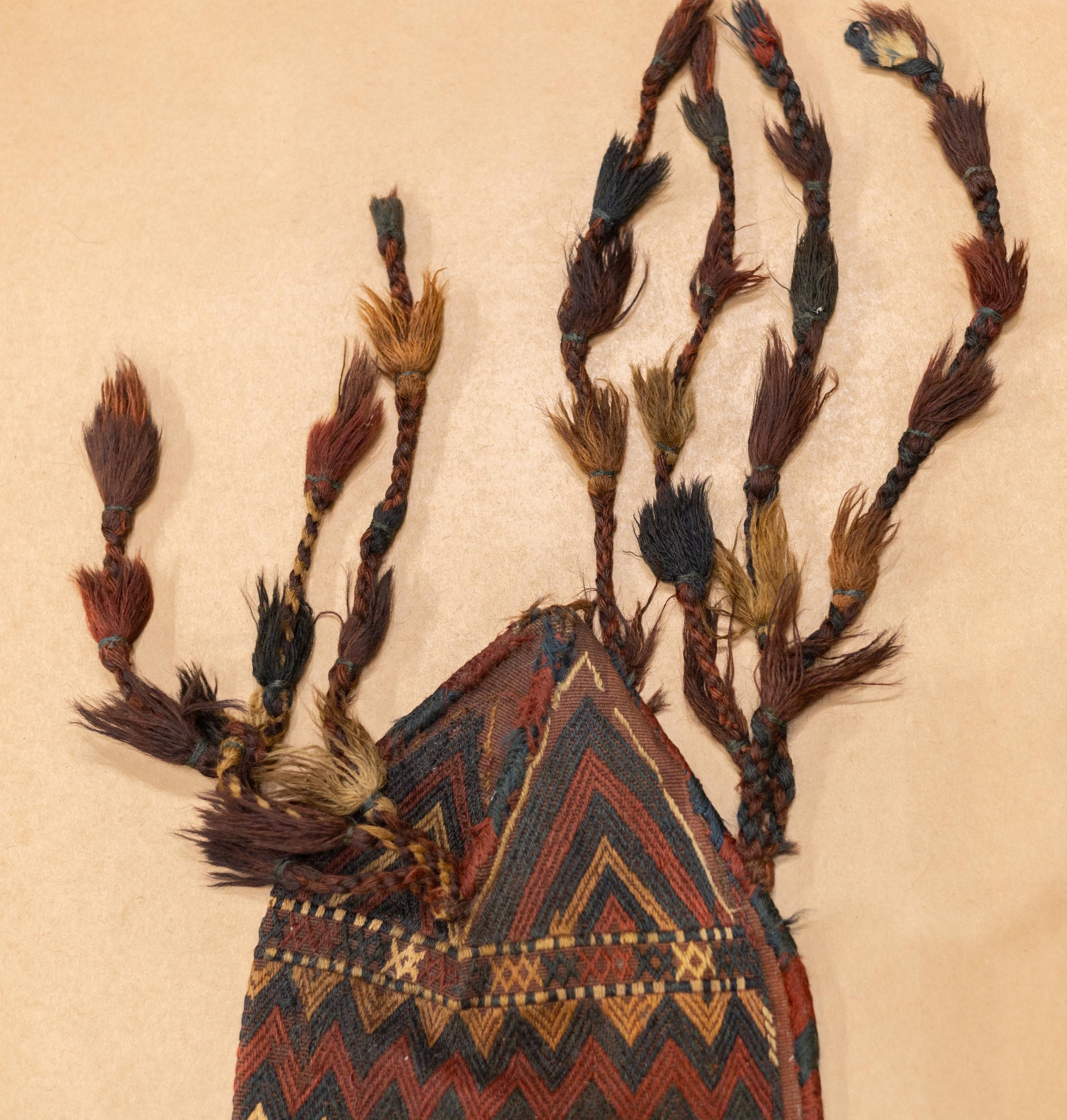 Fine Antique Turkmen Bag 10'' x 1'11'' In Good Condition For Sale In New York, NY