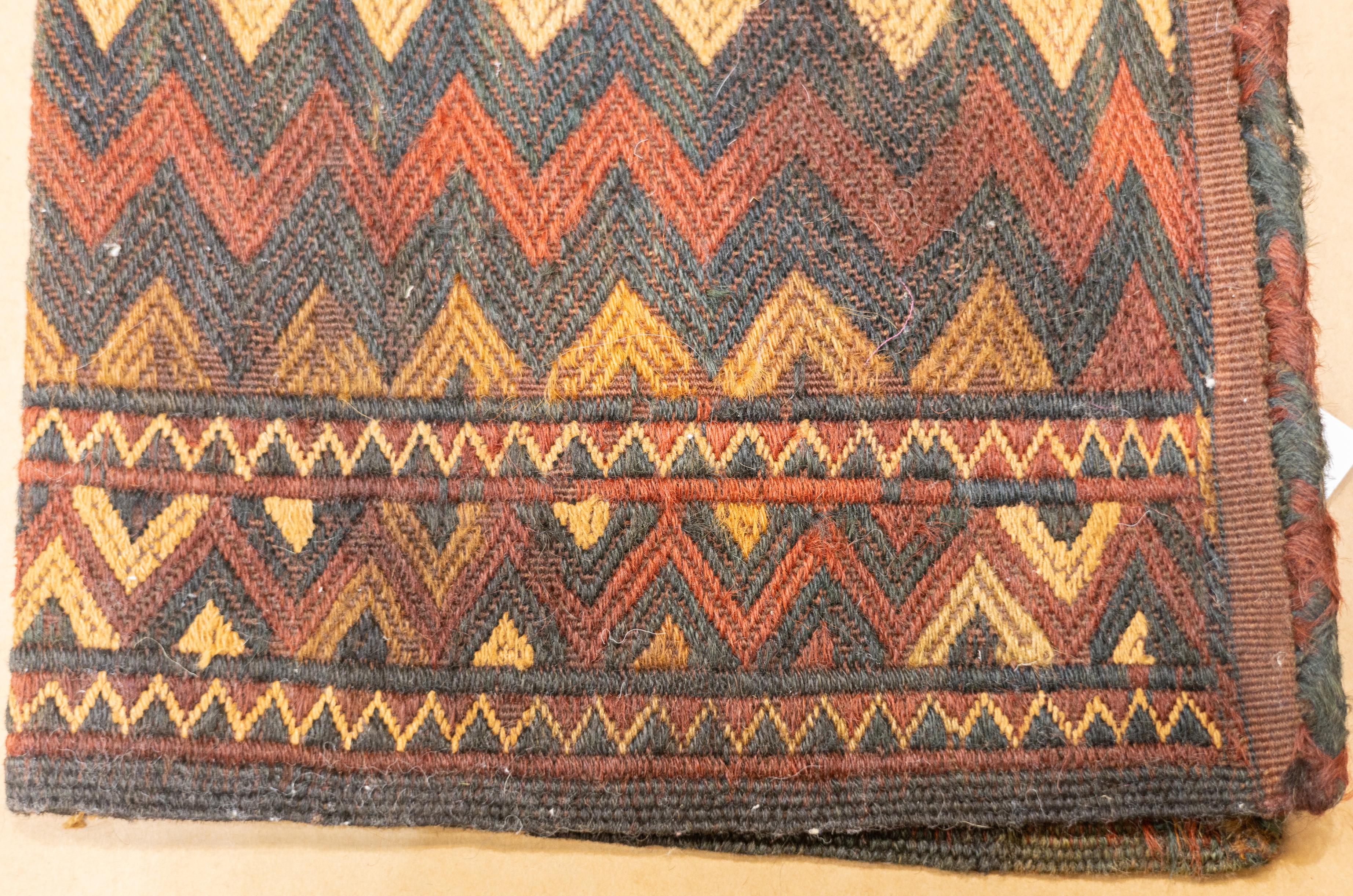 20th Century Fine Antique Turkmen Bag 10'' x 1'11'' For Sale