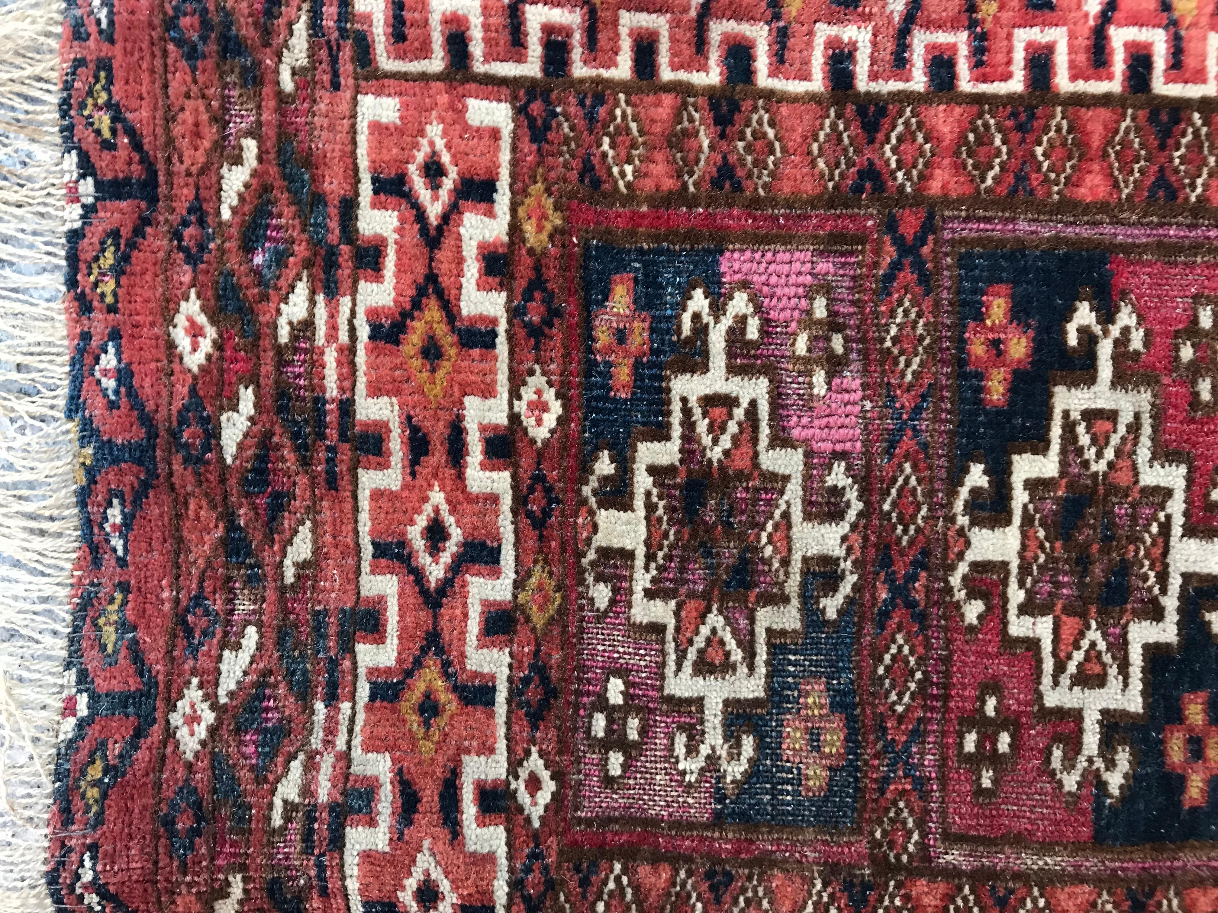 Bobyrug’s Fine Antique Turkmen Chuval Rug For Sale 2