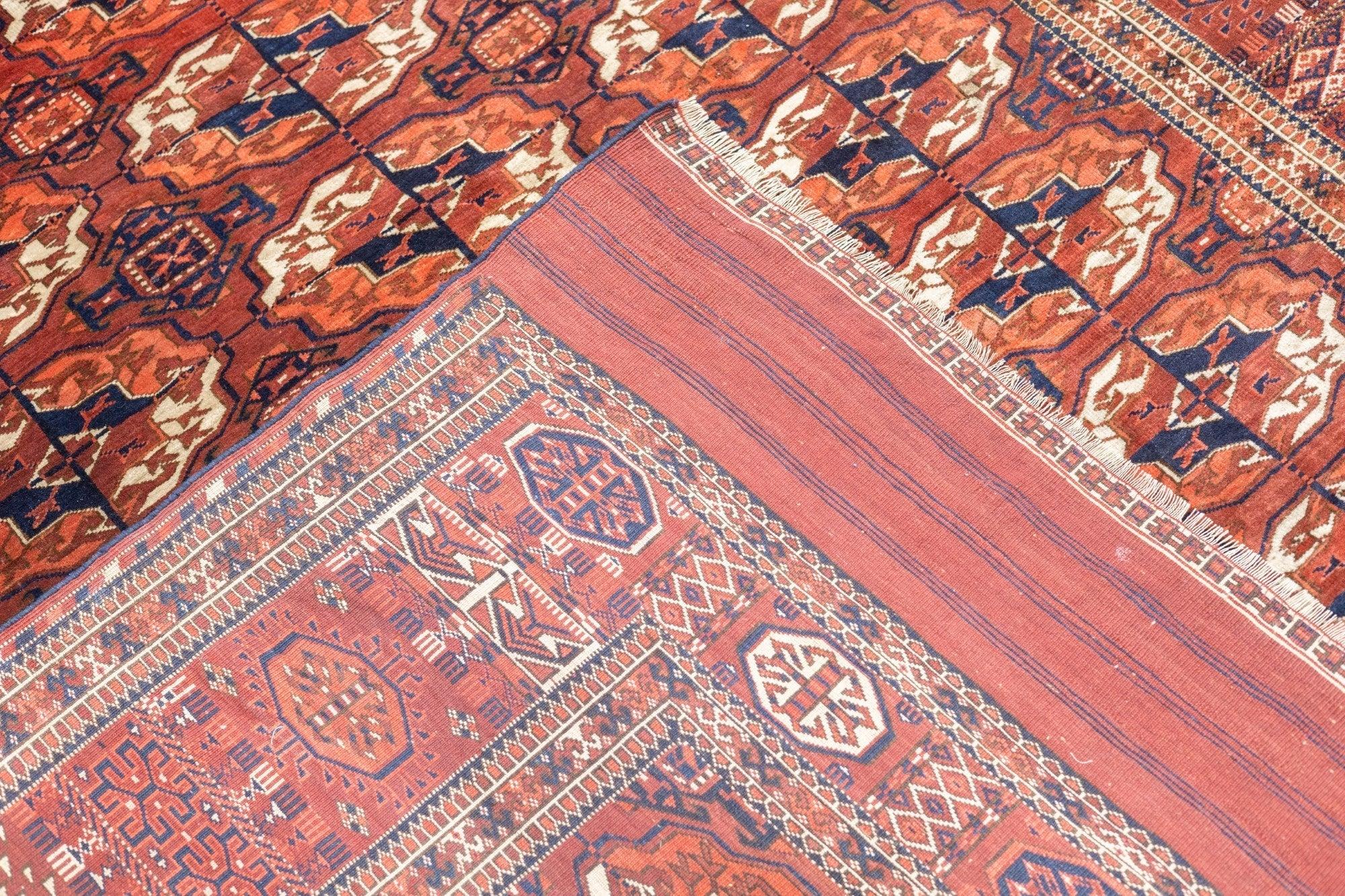 Feiner antiker Turkmen / Yamud Hauptteppich 6'10'' x 9'4'' im Angebot 4