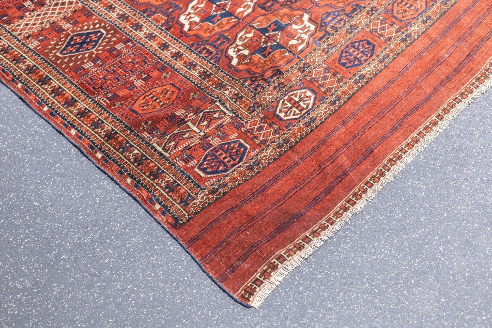 Feiner antiker Turkmen / Yamud Hauptteppich 6'10'' x 9'4'' (Türkisch) im Angebot