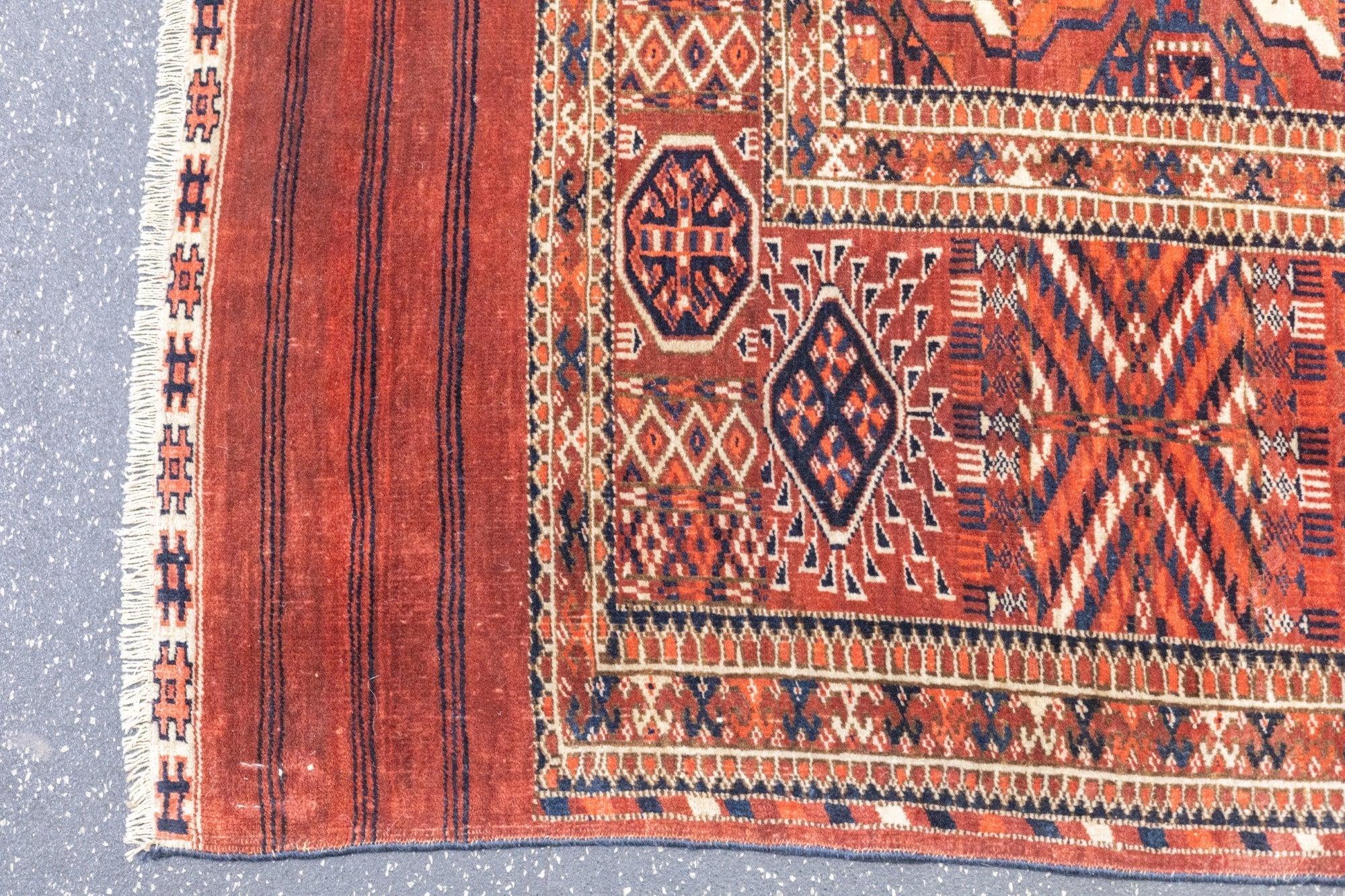 Feiner antiker Turkmen / Yamud Hauptteppich 6'10'' x 9'4'' (Wolle) im Angebot