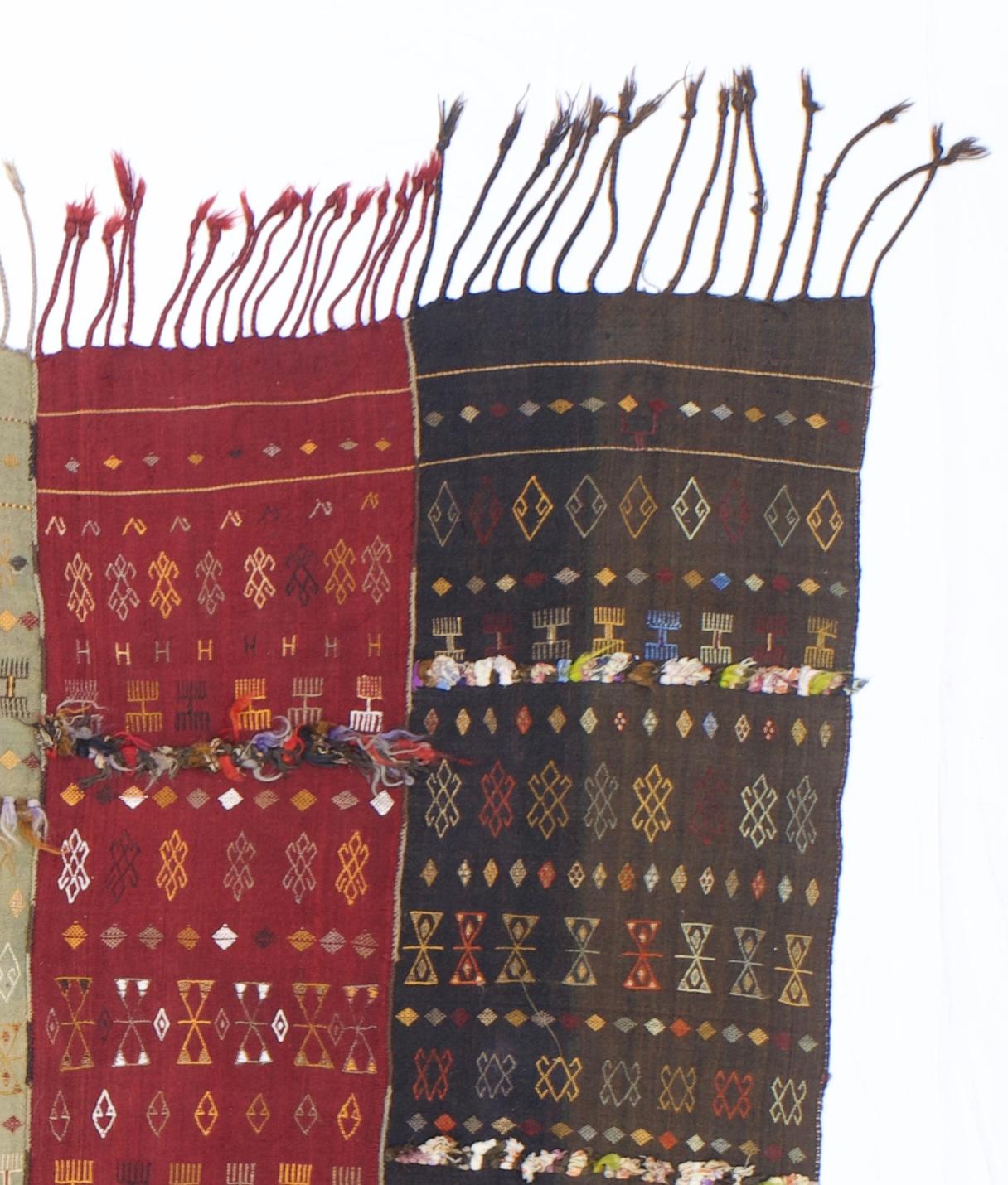Uzbeko Pregiato Rug & Kilim antico dell'Uzbekistan 5'9