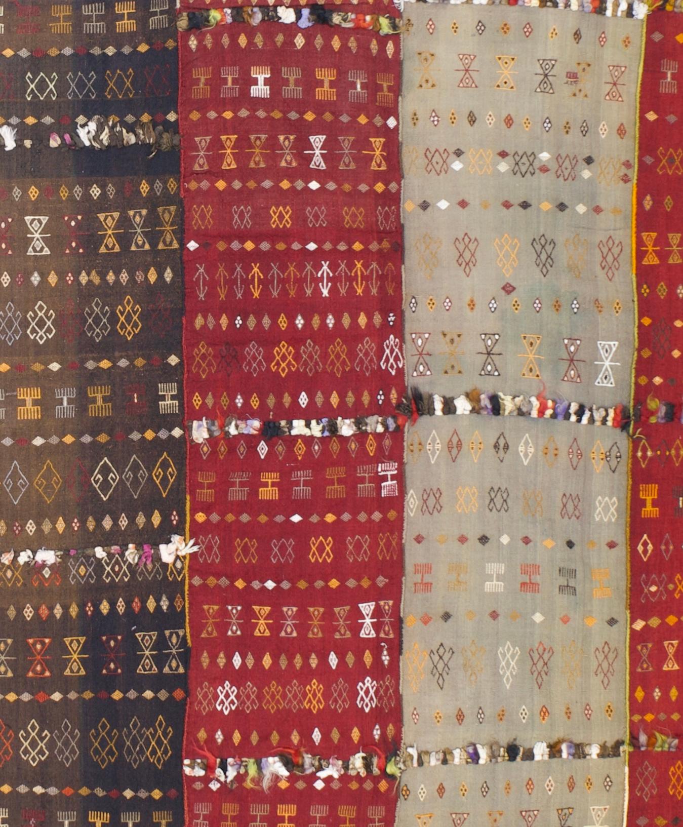19th Century Fine Antique Uzbek Kilim Rug 5'9