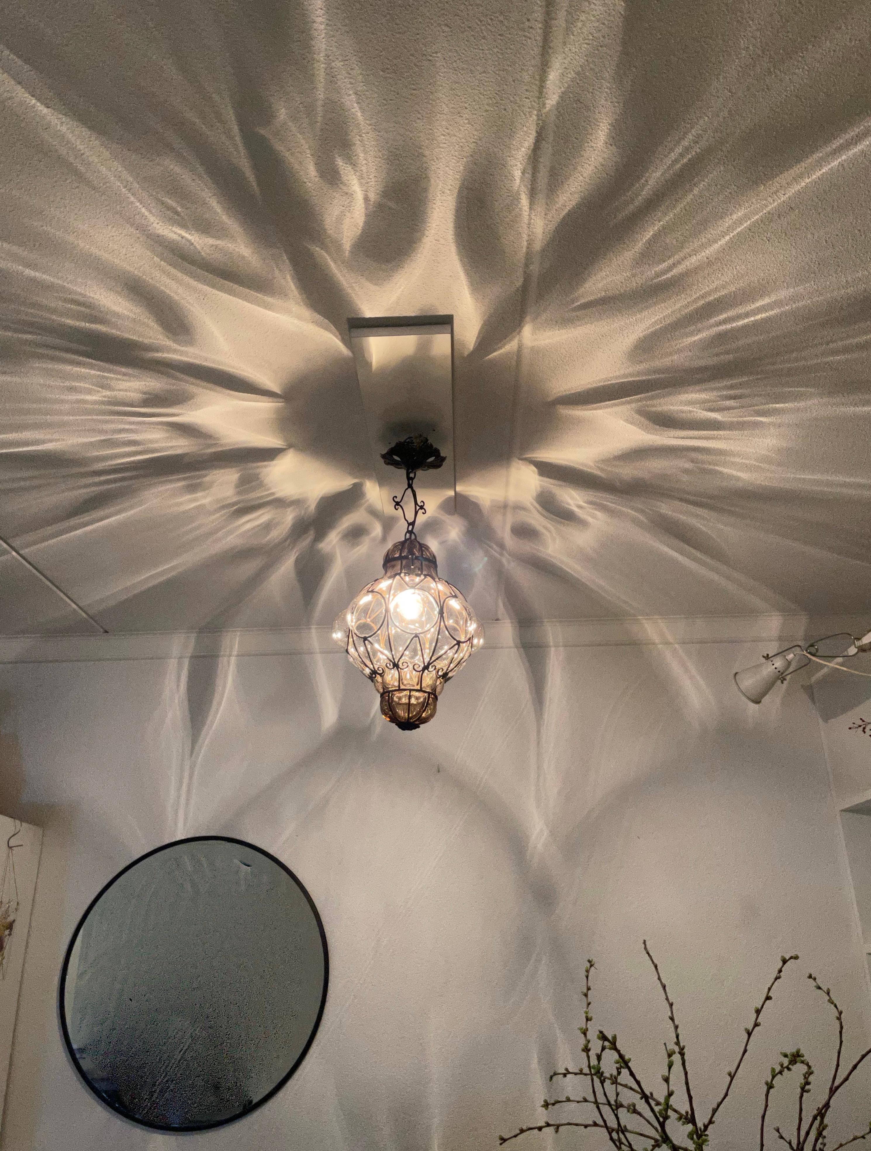 shadow casting pendant light