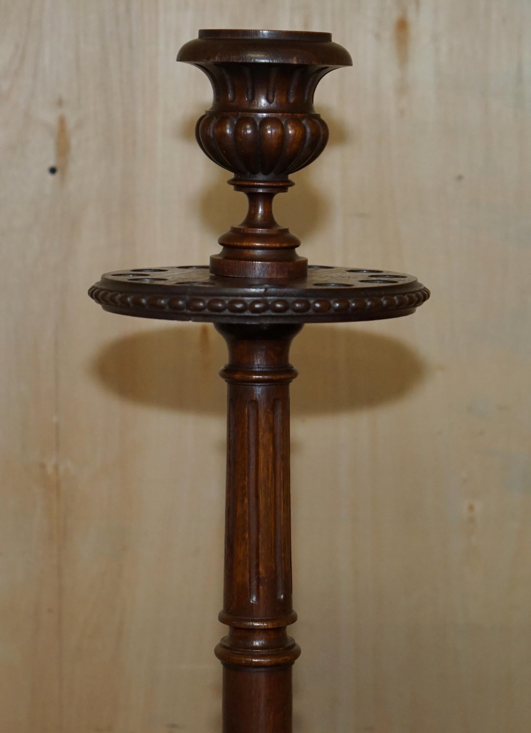 Royal House Antiques

Royal House Antiques is delighted to offer for sale this lovely Antique Victorian circa 1880 hand carved English oak Snooker or Pool cue stand

Please note the delivery fee listed is just a guide, it covers within the M25 only