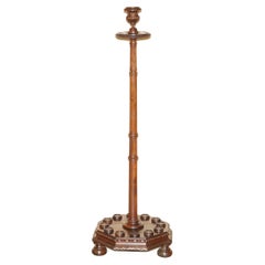 FINE ANTIQUE ViCTORIAN HAND CARVED ENGLISH OAK CIRCA 1880 SNOOKER POOL CUE STAND