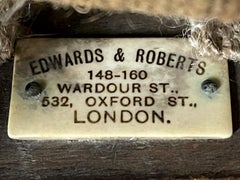 Fine Antique Victorian Original Stamped Edward & Roberts Green Desk Office Chair