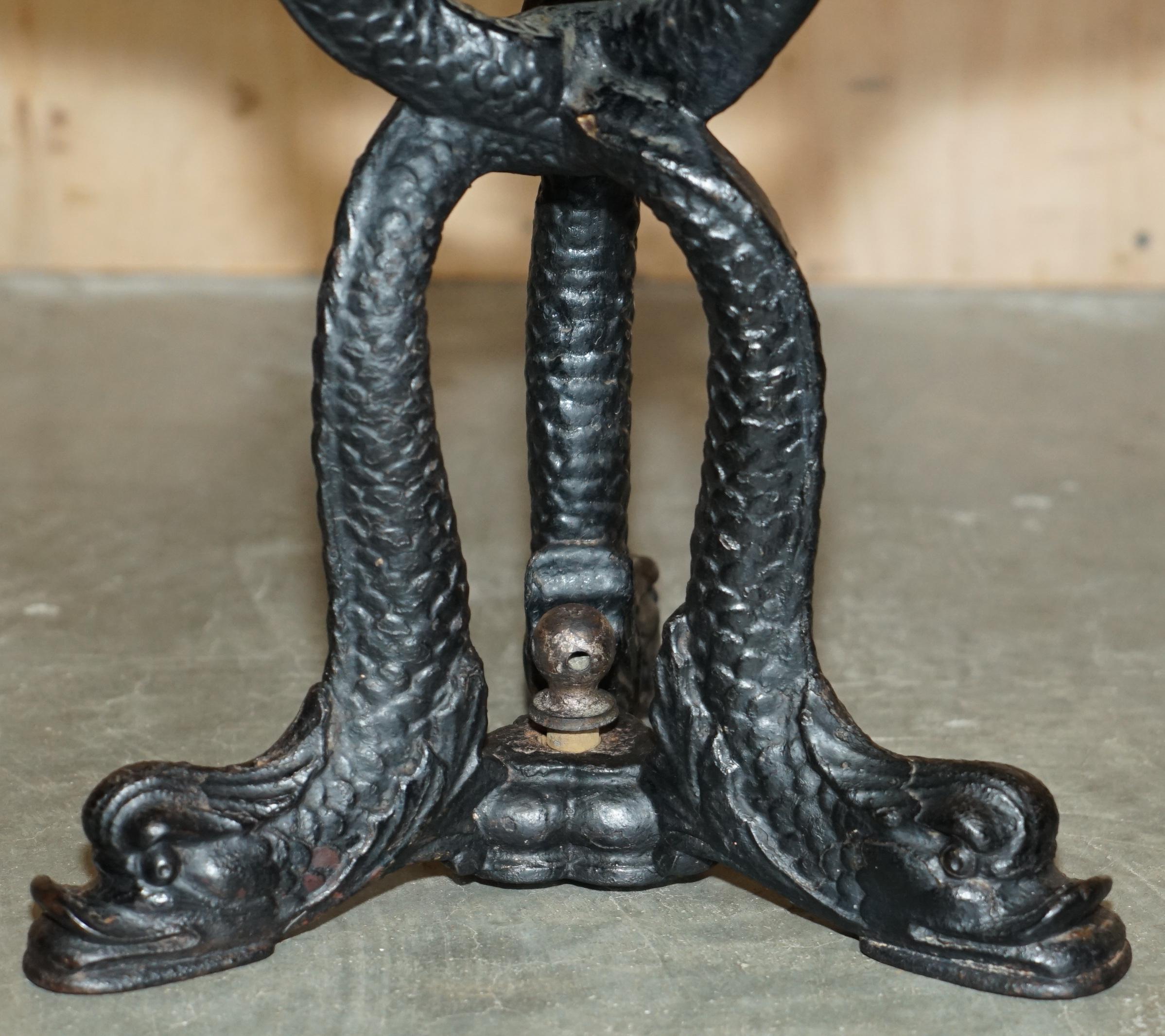 FINE ANTIQUE VICTORIAN RESTORED BROWN LEATHER CHESTERFIELD TUFTED CAPTAINS CHAiR im Angebot 5