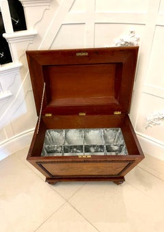 Fine Antique William IV Carved Mahogany Wine Cooler