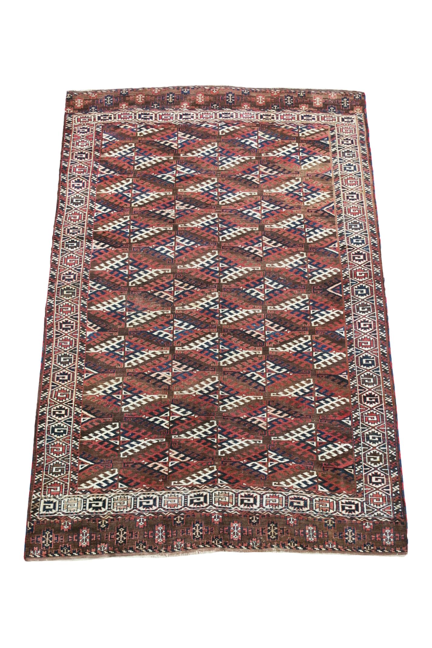 Fine Antique Yomud Main Carpet, 1890 For Sale 13