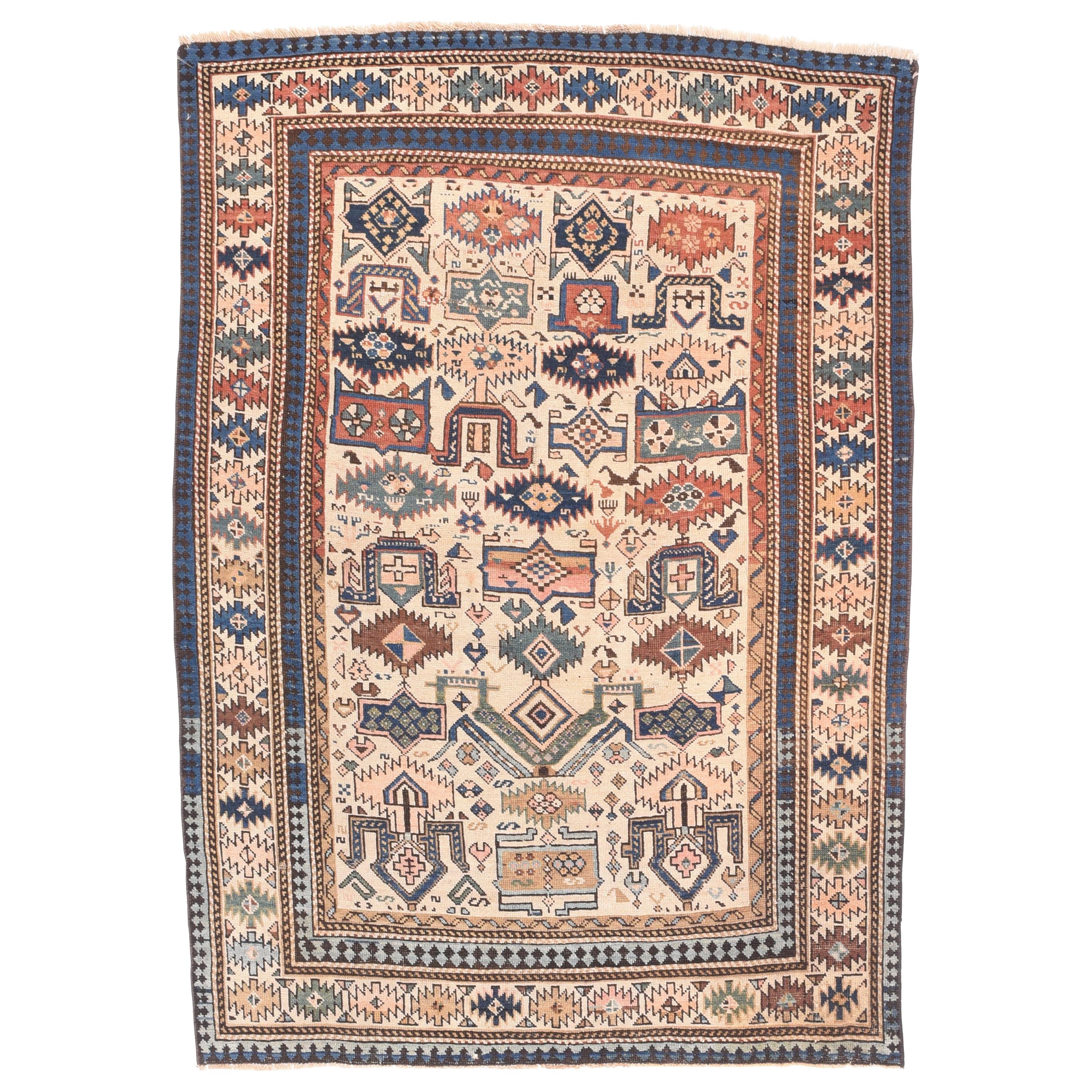 Antique Caucasian Shirvan Prayer Rug at 1stDibs