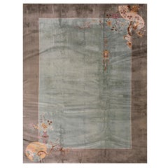 Fine sfondo color acqua con graziosi pezzi di ornamento cinese Tappeto d
arte antica