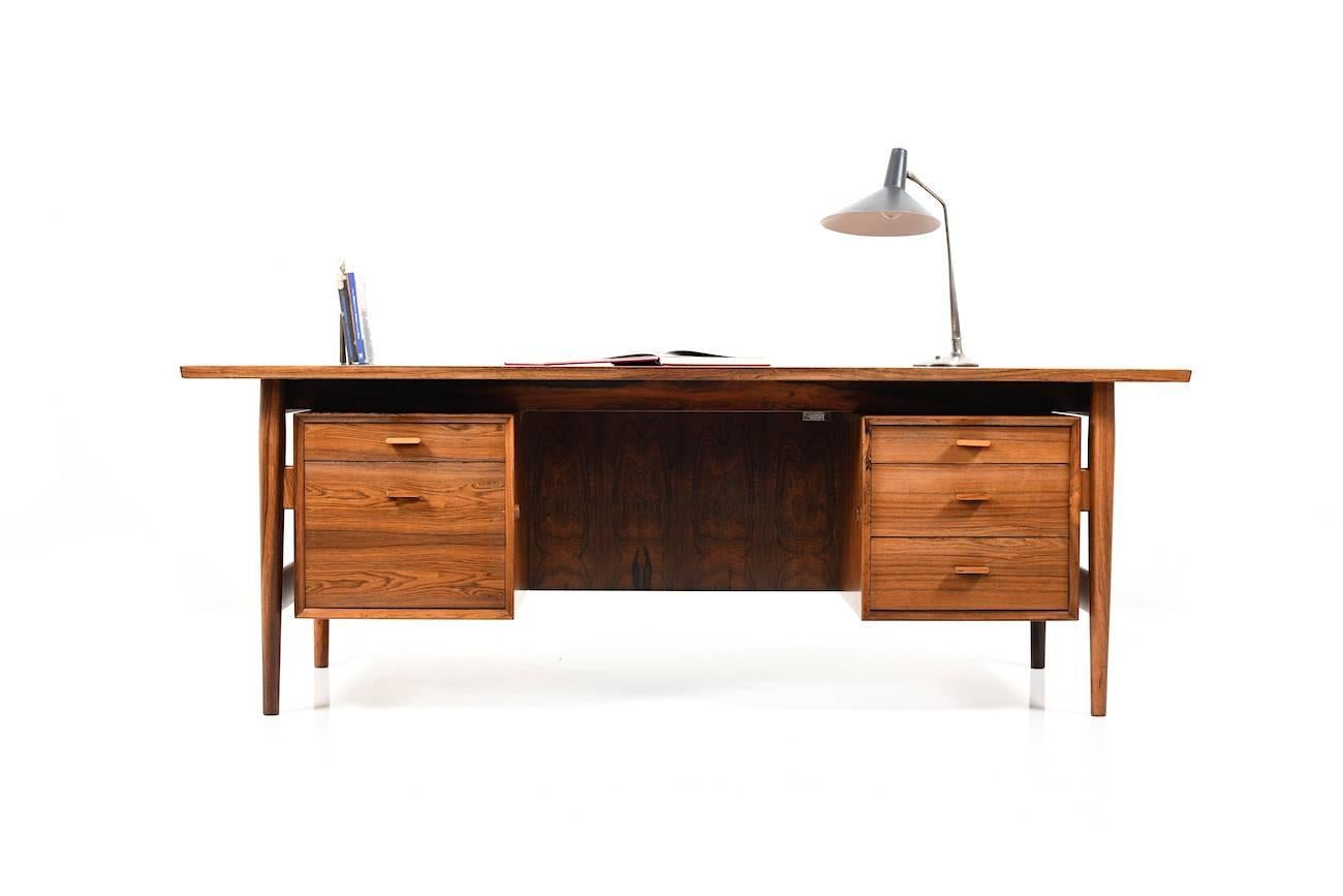Danish Fine Arne Vodder Rosewood Desk for Sibast Furniture, Denmark, 1960s For Sale