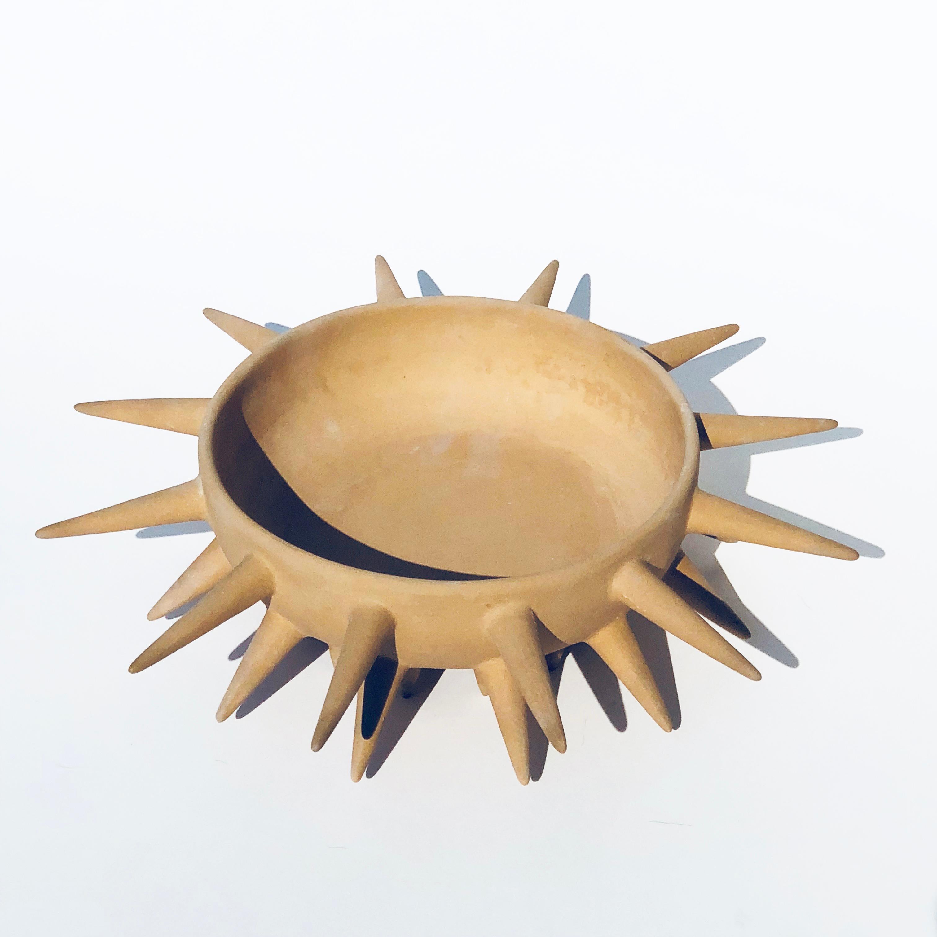 Fine Art Ceramic Ceiba Bowl, Handmade, Organic Modern Minimalist Style (Mexikanisch)