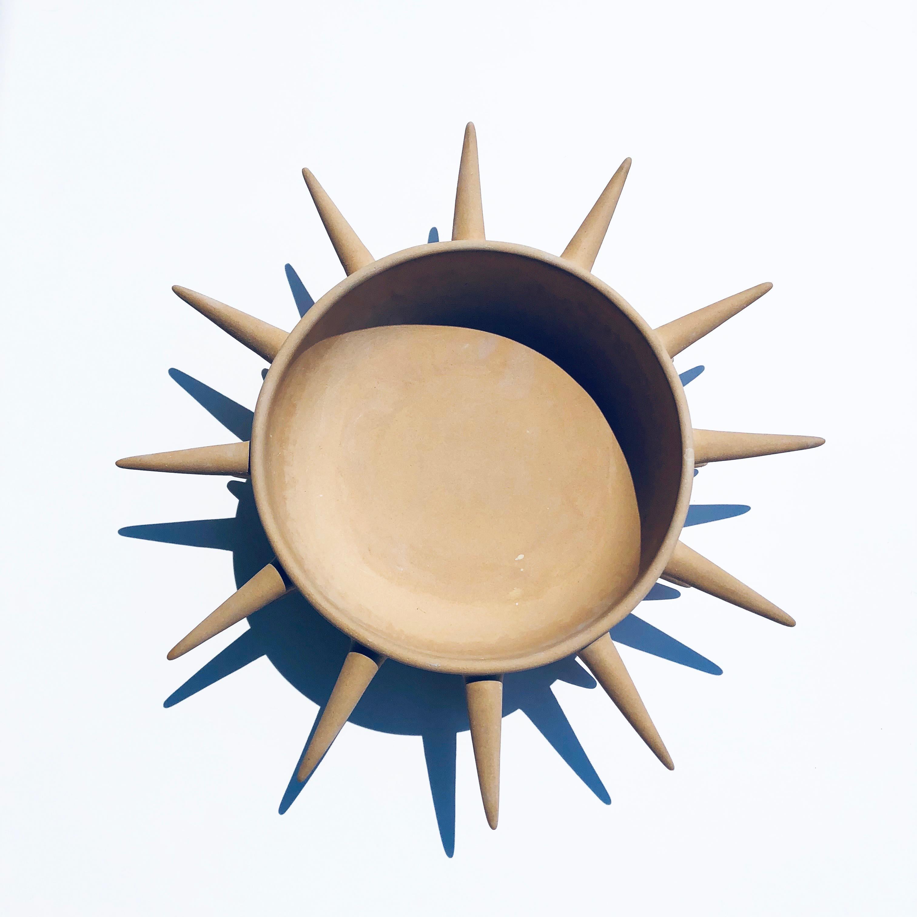 Contemporary Fine Art Ceramic Ceiba Bowl, Handmade, Organic Modern Minimalist Style